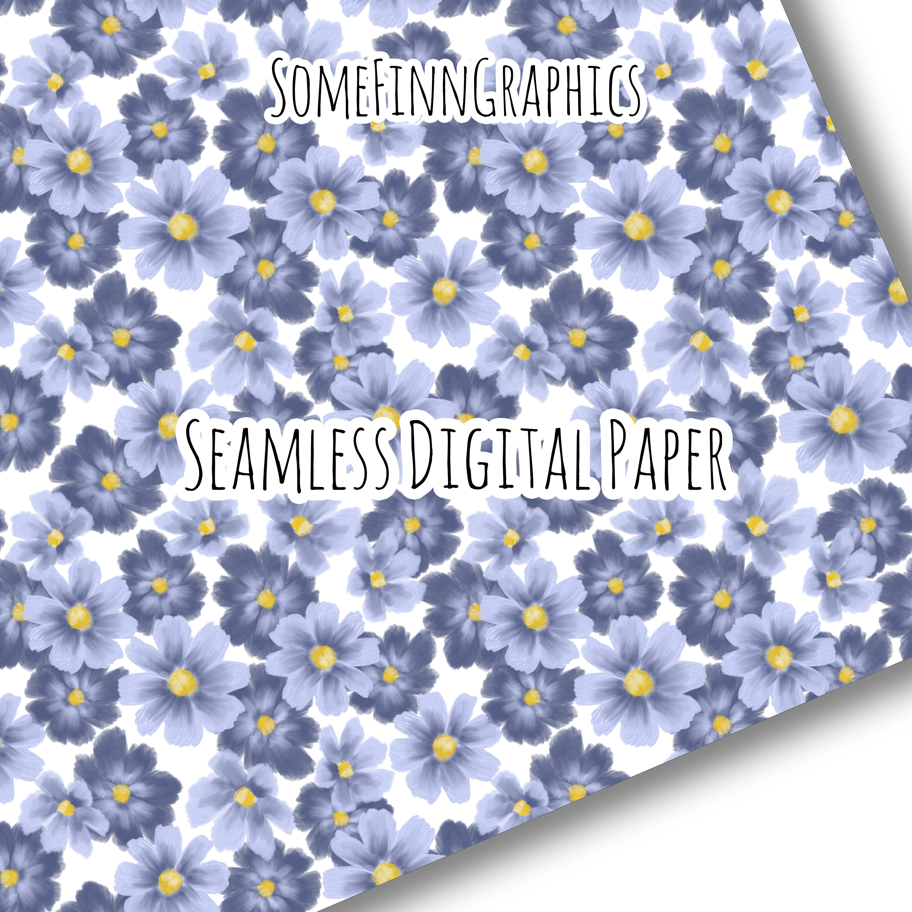Watercolor Mini Floral Seamless Digital Paper Pattern, Fabric Design or ...