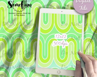 Textura de ondas retrô, design de padrão sem emendas / textura de ondas para tecido ou papel de scrapbooking