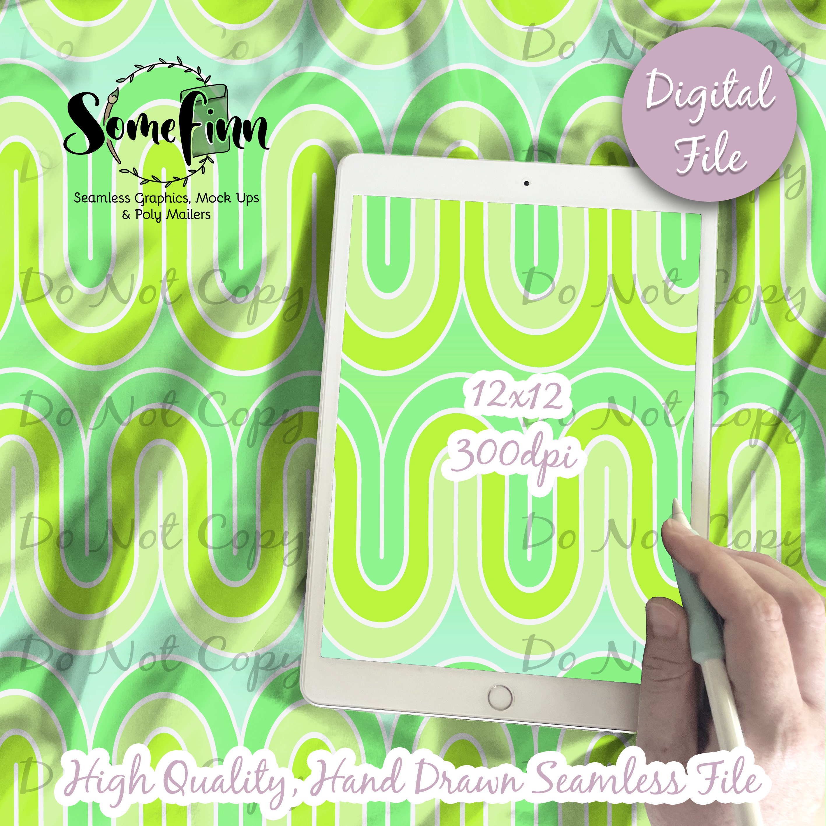Retro Waves Texture Seamless Pattern Design / Wave Texture for Fabric ...