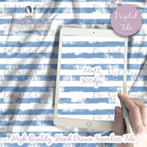 Carta digitale a strisce blu effetto consumato - Motivo senza soluzione di continuità per il 4 luglio, tessuto con bandiera, carta per scrapbooking stampabile da scaricare