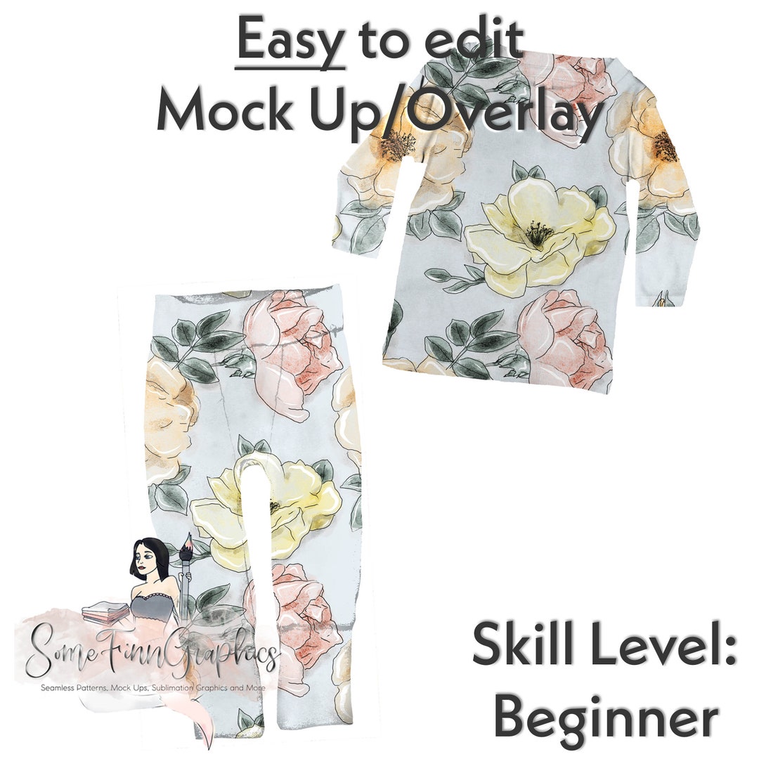 Pajamas Realistic Mockup / Winter Mock up / Editable From Mobile / PJ