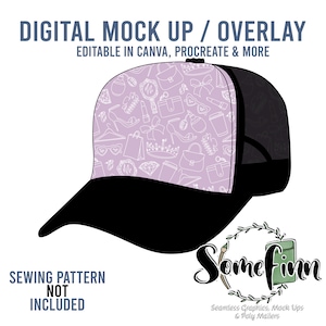 Baseball Hat Mock-Up / Trucker Cap Mock Up / Digital Mock up / baby toddler kids cap / PNG