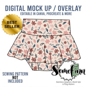 Skirted Bummies Mock-Up / Bummie Rock Mock-Up / Digital Mock up für Kleidung Baby Kleinkind Kinder / Photoshop und PNG / mit Anleitung