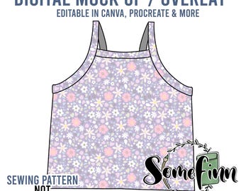 Tank Top Mock-Up / Shirt Sommer MockUp / Digital Mockup Kleidung / PNG