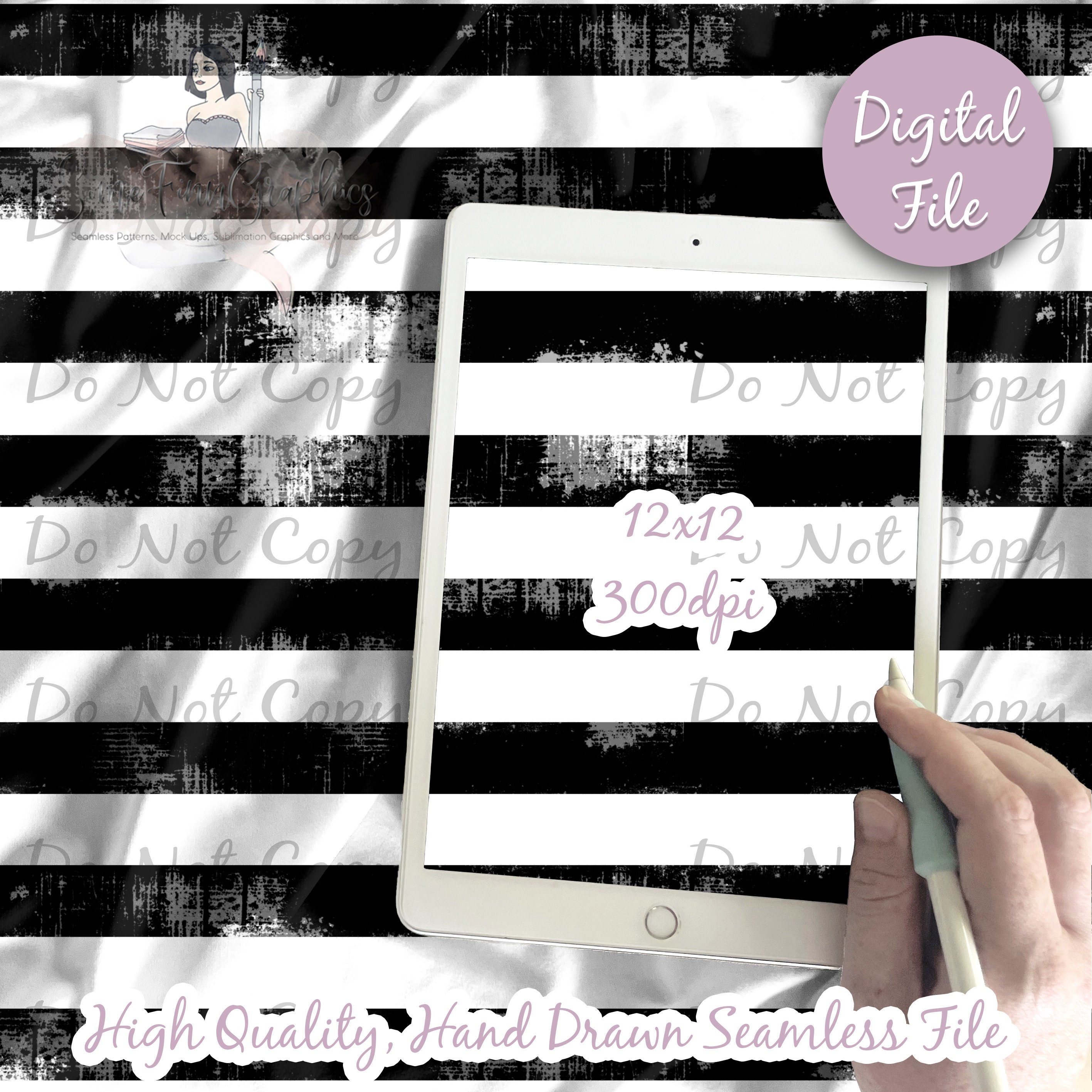 Distressed Stripes Seamless Digital Paper | Fabric Striped Pattern ...