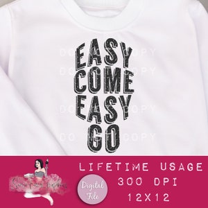 Easy Come Easy Go PNG, Opbeurende png, Trendy clipart, Inspirerende digitale download, Leuke digitale sticker, Leopard Print digitale stickers