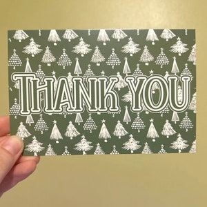 Cartões de agradecimento para o Natal, Cartão de inserção de embalagem, papel cartão reciclado, cartões de agradecimento a granel, materiais de envio fofos, pequeno cartão de visita