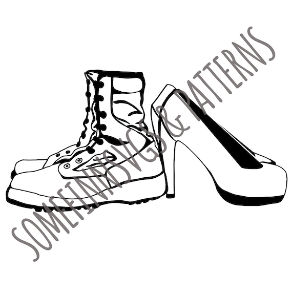 Military Boots and Heels SVG // USA Soldier Svg Army Svg - Etsy