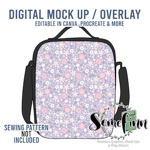 Lunch Bag Handtasche Mock-Up / Lunch Bag Handtasche Mock-Up / Digital Mock-Up für Handtasche / Tote Windeltasche / PNG
