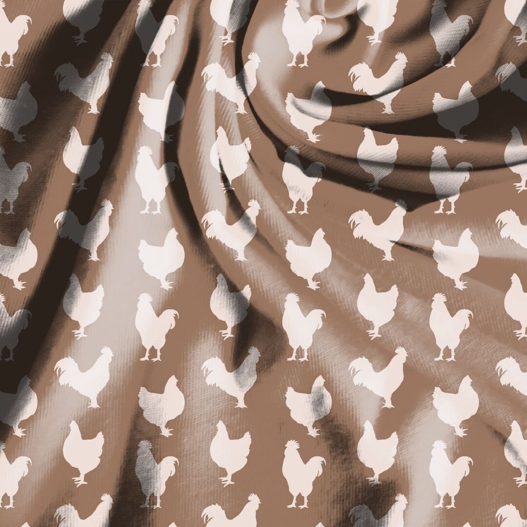 Chicken Seamless Pattern, Chickens Farm Animal Eggs, Sketchy Chicks ...