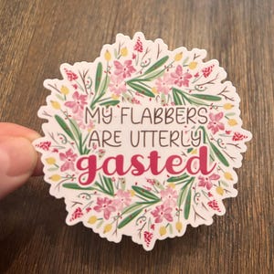 Äußerst Gasted Aufkleber, Vinyl Aufkleber für Wasserflasche, Trending Aufkleber, christliche Aufkleber für Laptop, Aufkleber für Tassen,Stickerbook,Blume