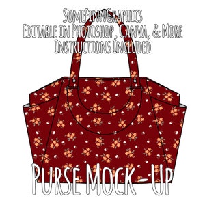 Handtasche Mock-Up / Handtasche Mock Up / Digital Mock Up für Handtasche / Tote Windeltasche / Photoshop und PNG / Anleitung enthalten