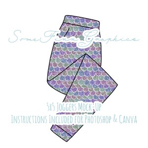 Joggers Mock-Up / Sweatpants Mock Up / Digital Mock up for clothing, pants, kids, baby, adult / Photoshop and PNG / Instructions Included