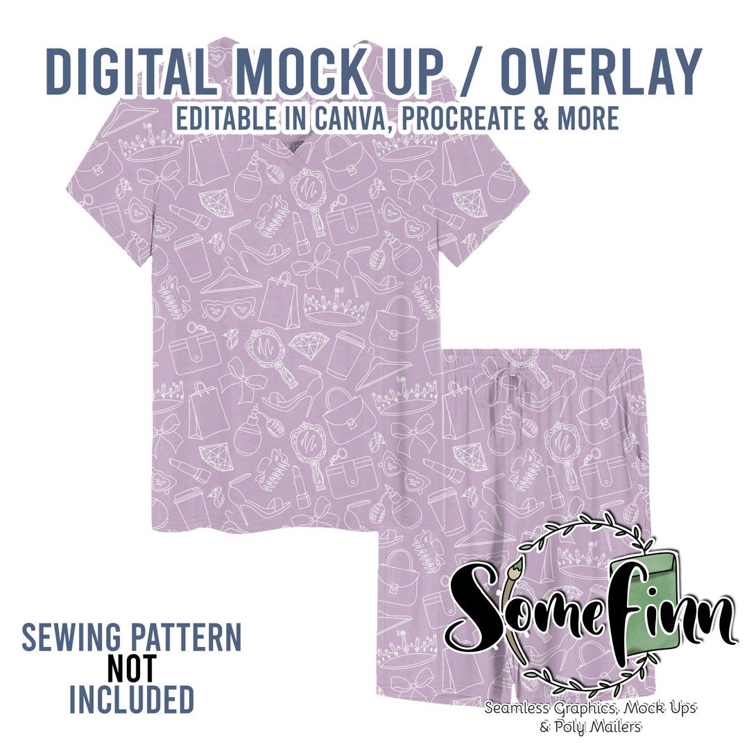 Pajamas Realistic Mock-up / Summer Mock up / Editable From Mobile / PJ ...