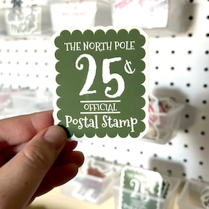 Pegatinas de Papá Noel, etiqueta de envío de Papá Noel, pegatina de correo de Papá Noel, pegatina para buzón, sello del Polo Norte, oficina de correos del Polo Norte, Navidad