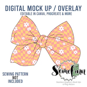 Bow Mock-Up / Bows Mock Up / Digital Mock up for hair bow / baby toddler kids bow / PNG