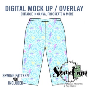 Pants Mock-Up / Bottoms Mock Up / Digital Mock up for clothing, pants, kids, baby, adult / PNG