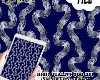 Silver Slinky Digital Paper - Seamless Children Toys Pattern, Nostalgia Fabric, Printable Scrapbook paper download, Spring Toy Fun Cute Art