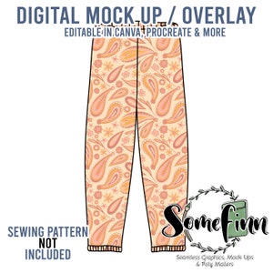 Joggers Mock-Up / Sweatpants Mock Up / Digital Mock up for clothing, pants, kids, baby, adult / PNG