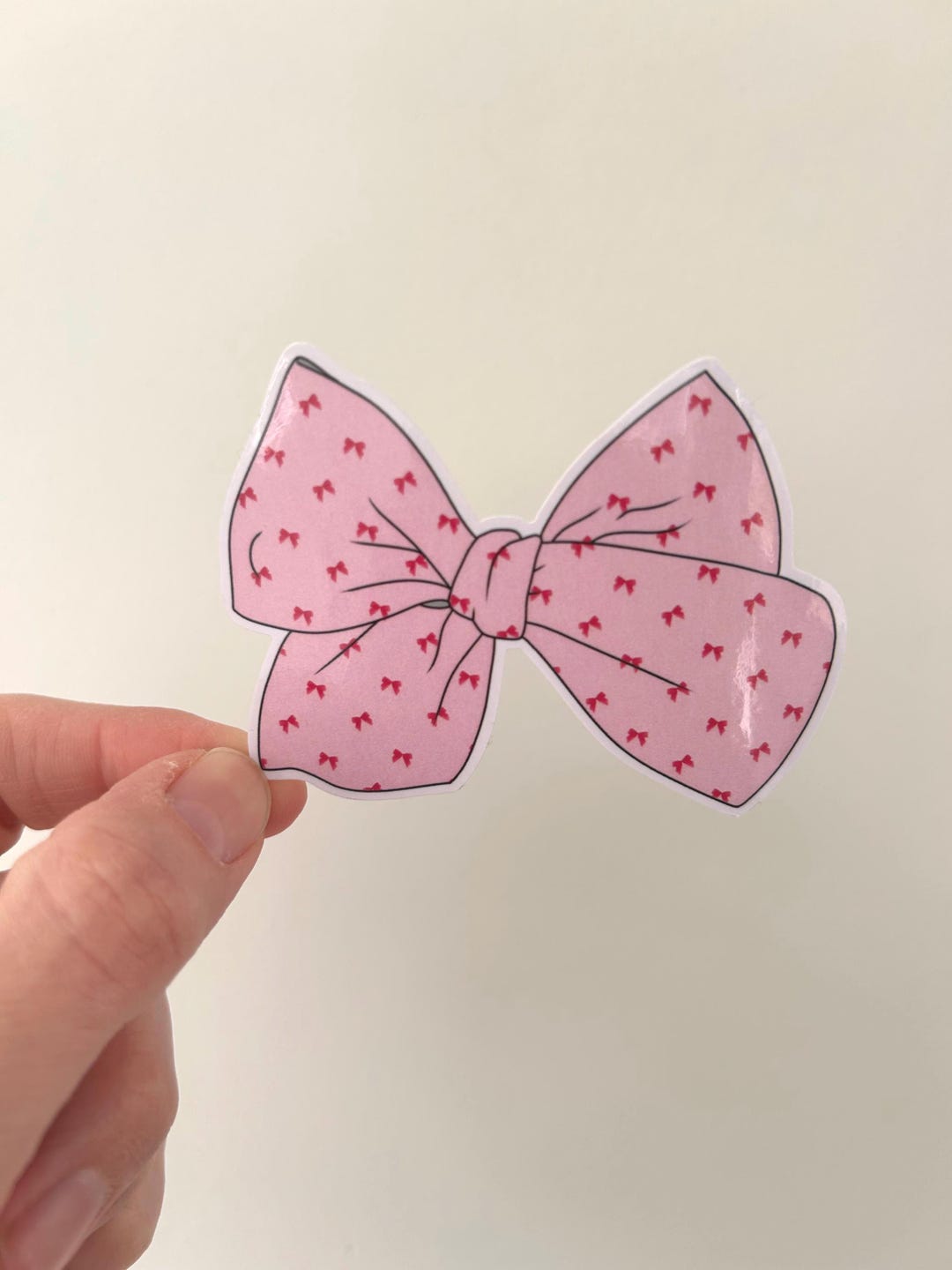 Pink Bow Sticker, Vinyl Sticker for Water Bottle, Trending Stickers ...