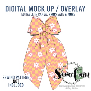Bow Mock-Up / Bows Mock Up / Digital Mock up for hair bow / baby toddler kids bow / PNG