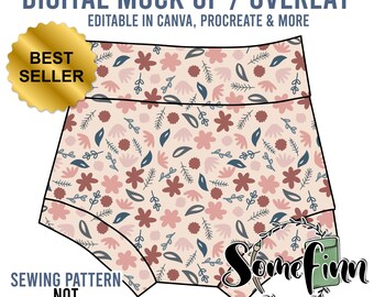 Bummies Mock-Up / Bummie Mock Up / Digital Mock up for clothing baby toddler kids shorts / Photoshop and PNG / Instructions Included