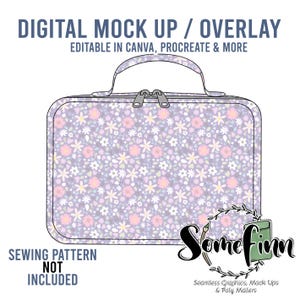 Lunch Bag Handtasche Mock-Up / Lunch Bag Handtasche Mock-Up / Digital Mock-Up für Handtasche / Tote Windeltasche / PNG