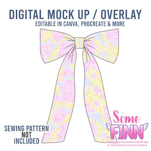 Bow Mock-Up / Bows Mock Up / Digital Mock up for hair bow / baby toddler kids bow / PNG
