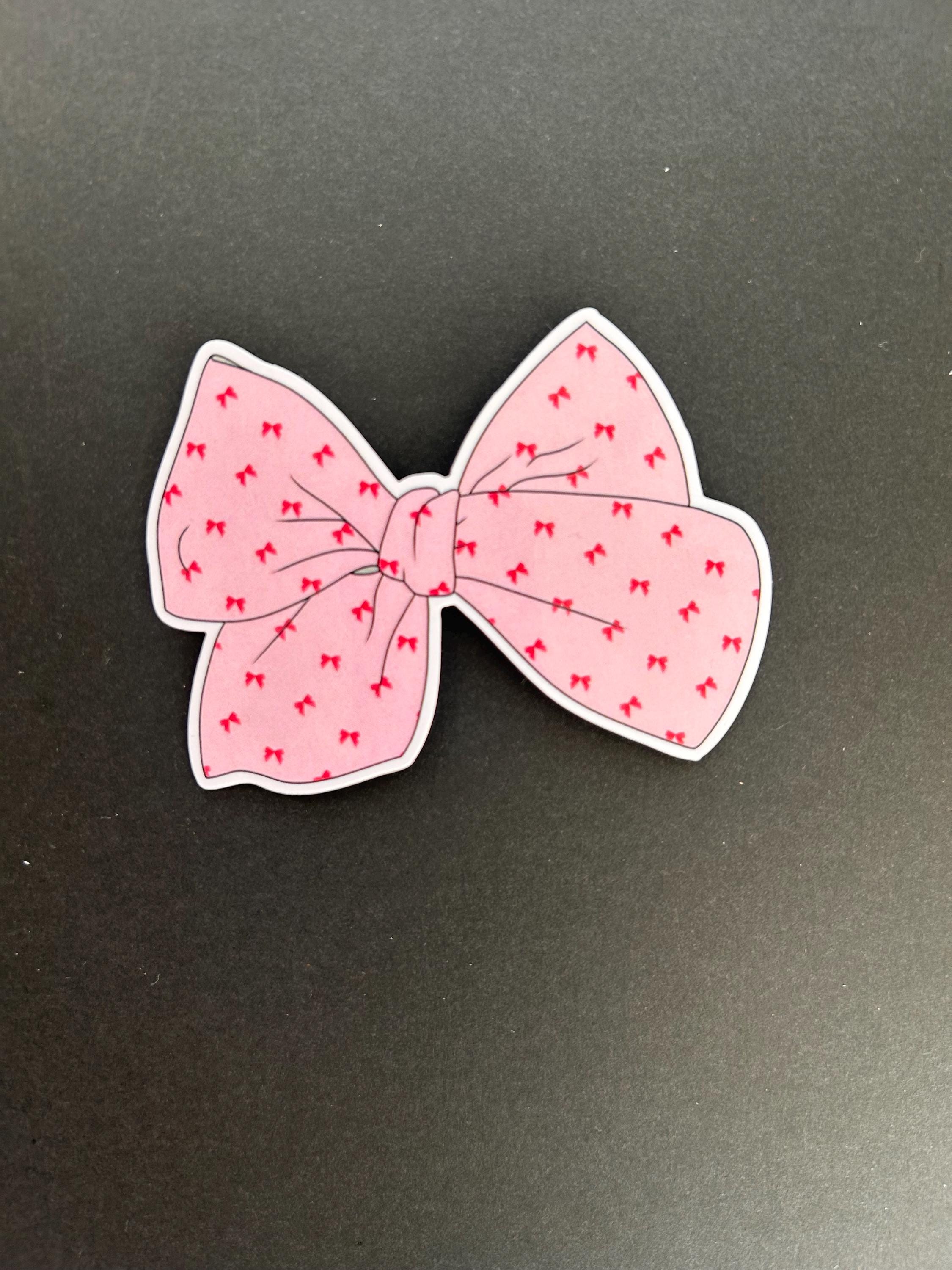 Pink Bow Sticker, Vinyl Sticker for Water Bottle, Trending Stickers ...