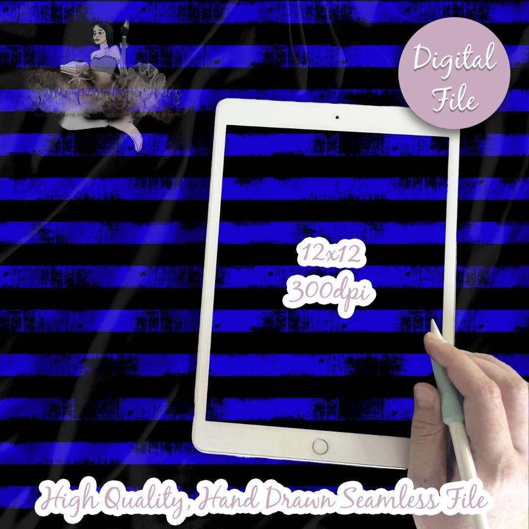 Distressed Blue Black Stripes Digital Paper - Seamless Stripe Pattern ...