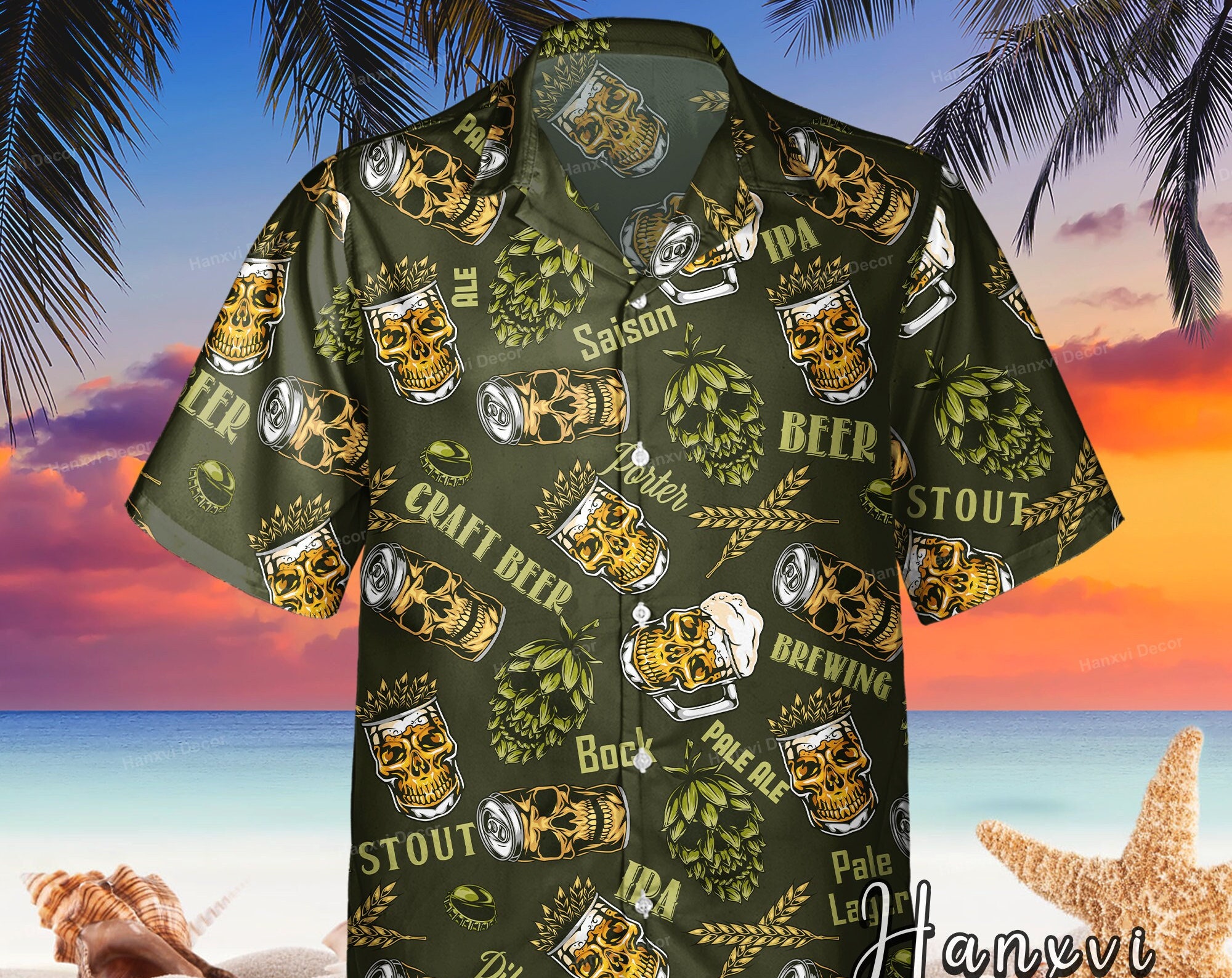 Vintage Beer Hawaiian Shirt Vintage Beer Hawaiian Shirt