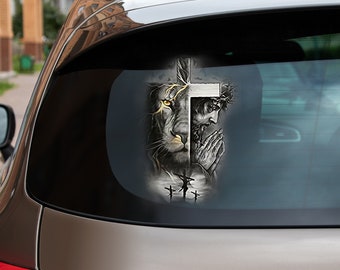 Bumper God And Lion Face Vinyl Sticker For Car Window or Laptop Sticker Bumper God And Lion Face Vinyl Sticker For Car Window or Laptop Sticker