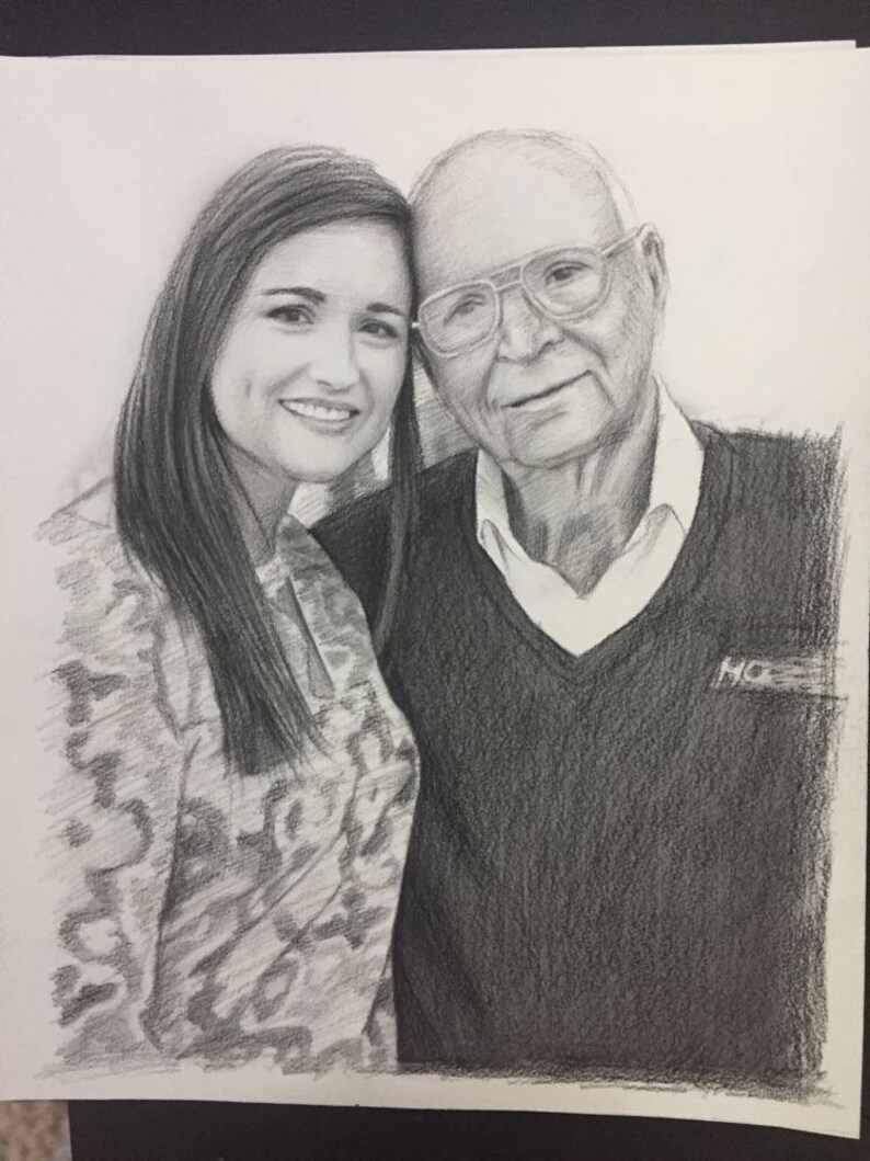 Grandpa Gift Grandfather Gift Grandparent Gift Personalized Portrait Grandfather Christmas Gift Godfather Gift Christmas Gift