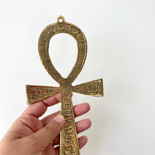 Ankh key of life made of brass for wall hanging