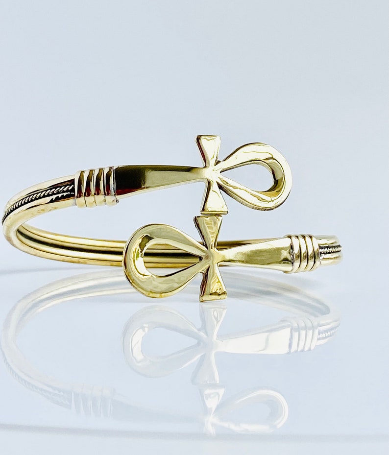 Ankh Key of Life Bangles Cuff Bracelet Brass Cuff Bracelet Etsy