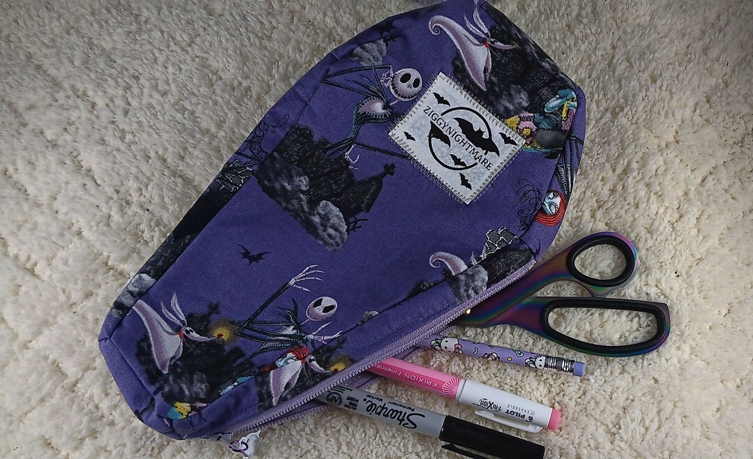 Coffin Pencil/makeup Bag Disney Patterns Etsy