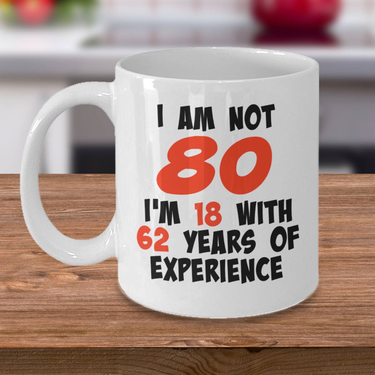 80th birthday 80th birthday coffee mug Birthday 80 years old | Etsy