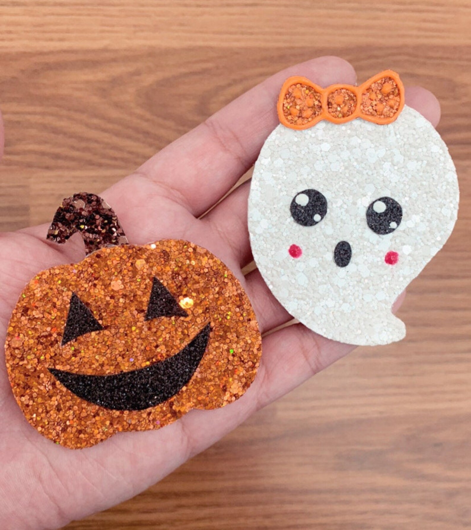 Halloween Hair Clips Hair Clips Ghost Hair Clip Pumpkin Etsy