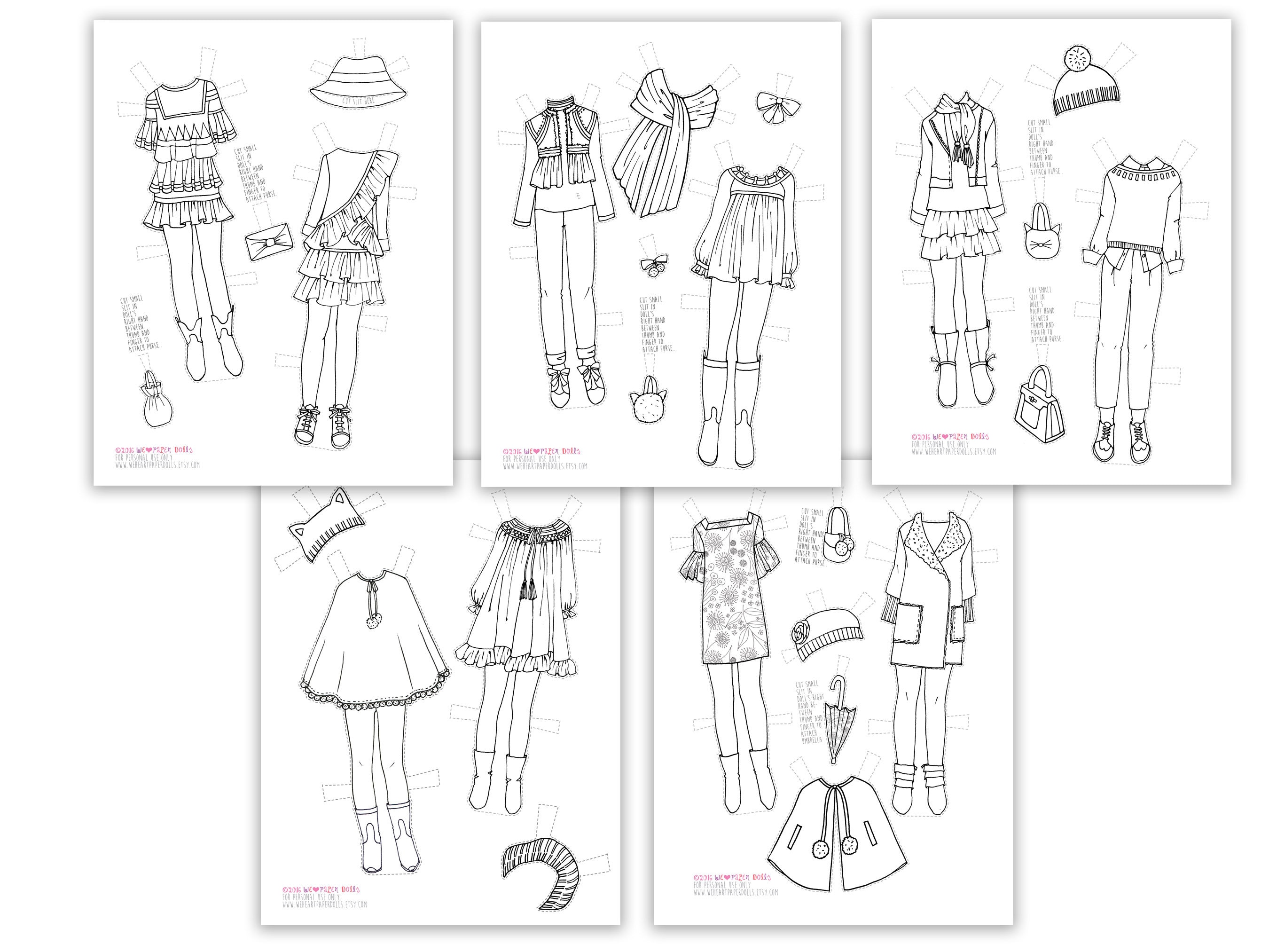 Miss Missy Paper Dolls: Dress up Games Paper dolls