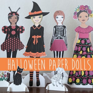 Halloween Printable Paper Doll, Halloween Paper Doll to Color ...