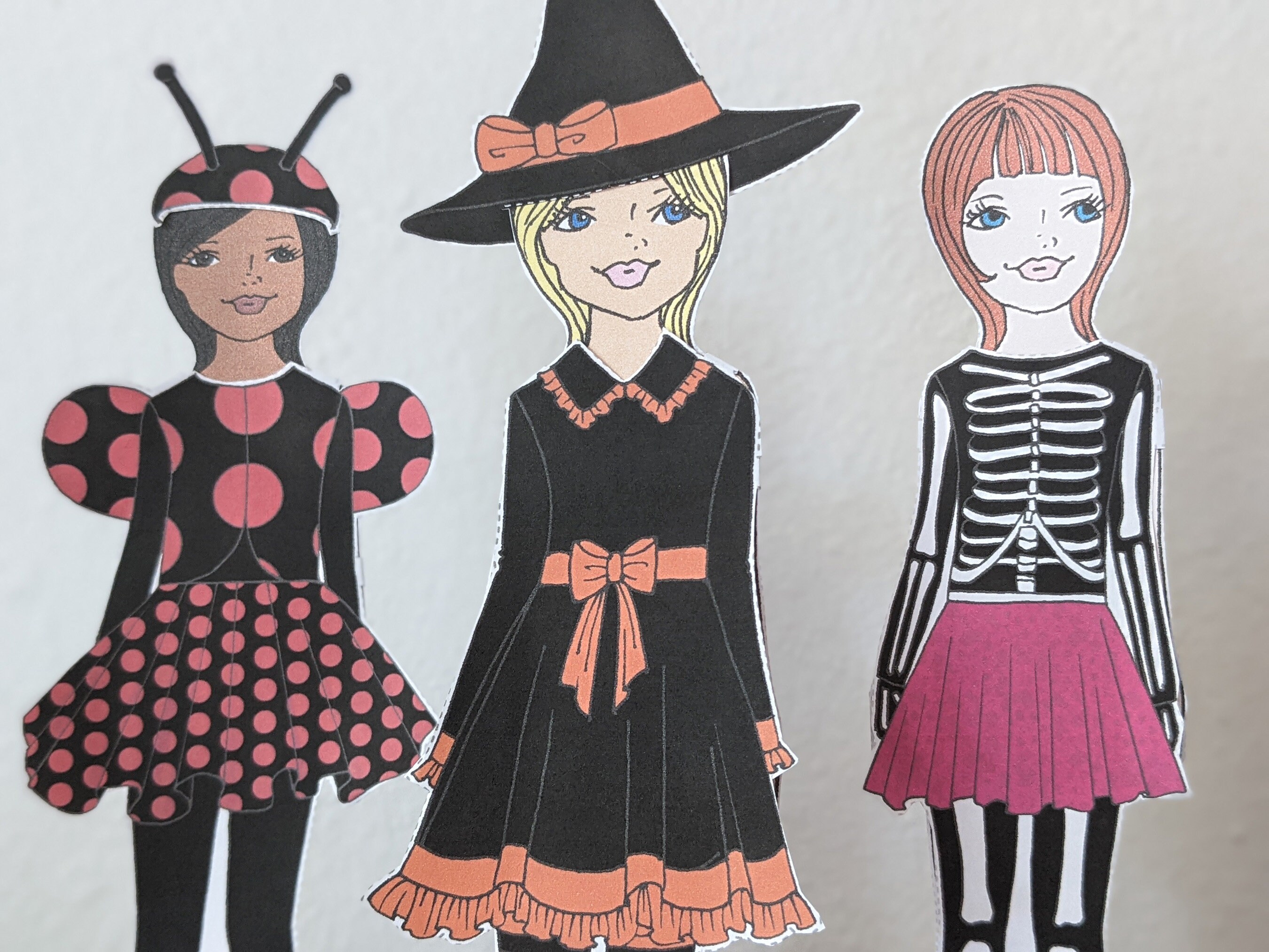 Halloween Printable Paper Doll Halloween Paper Doll to Color Halloween Printable Paper Doll Halloween Paper Doll to Color