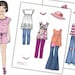 Printable Paper Doll Package-paper Dolls to Color-digital Paper Doll ...
