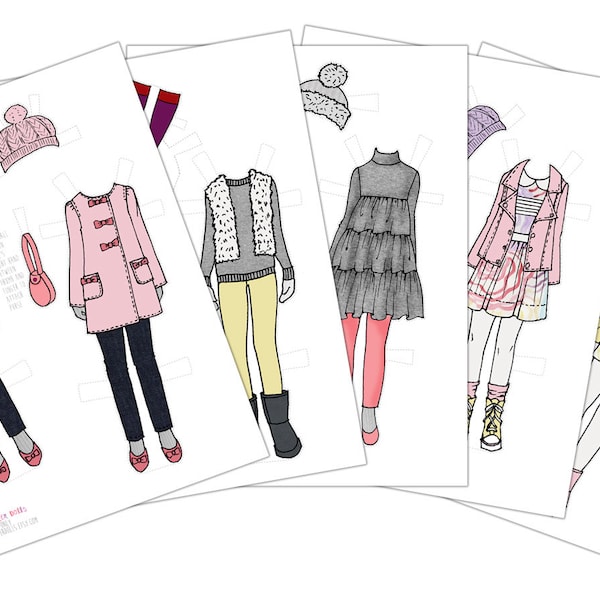 Printable Paper Doll - Etsy