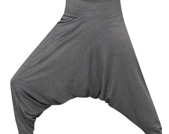 Blue jersey harem pants Clearance