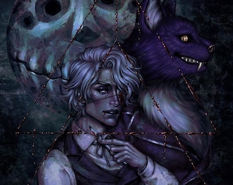 Daan and Pocketcat Fear & Hunger 2 Termina - Illustration Print (11"x17")