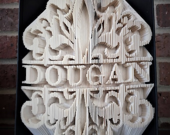 Custom Name Book Folding