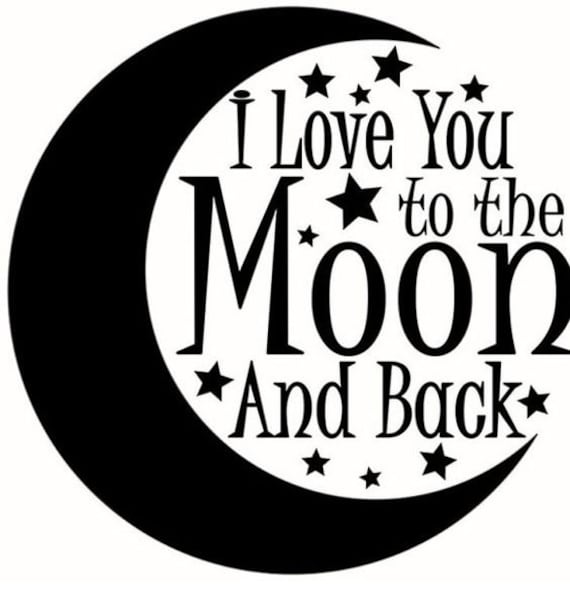 I Love You To The Moon And Back Book Folding Pattern Only Etsy I Love You To The Moon And Back Book Folding Pattern Only Etsy