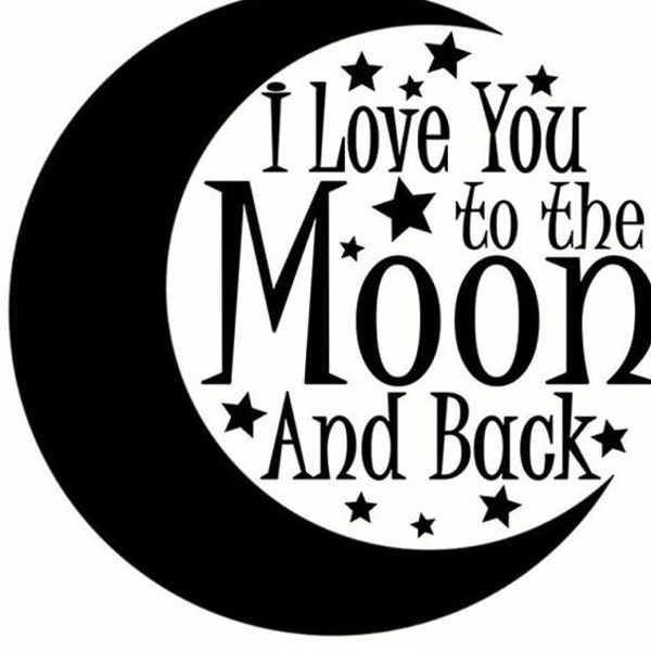 I Love You To The Moon And Back Book Folding - PATTERN ONLY