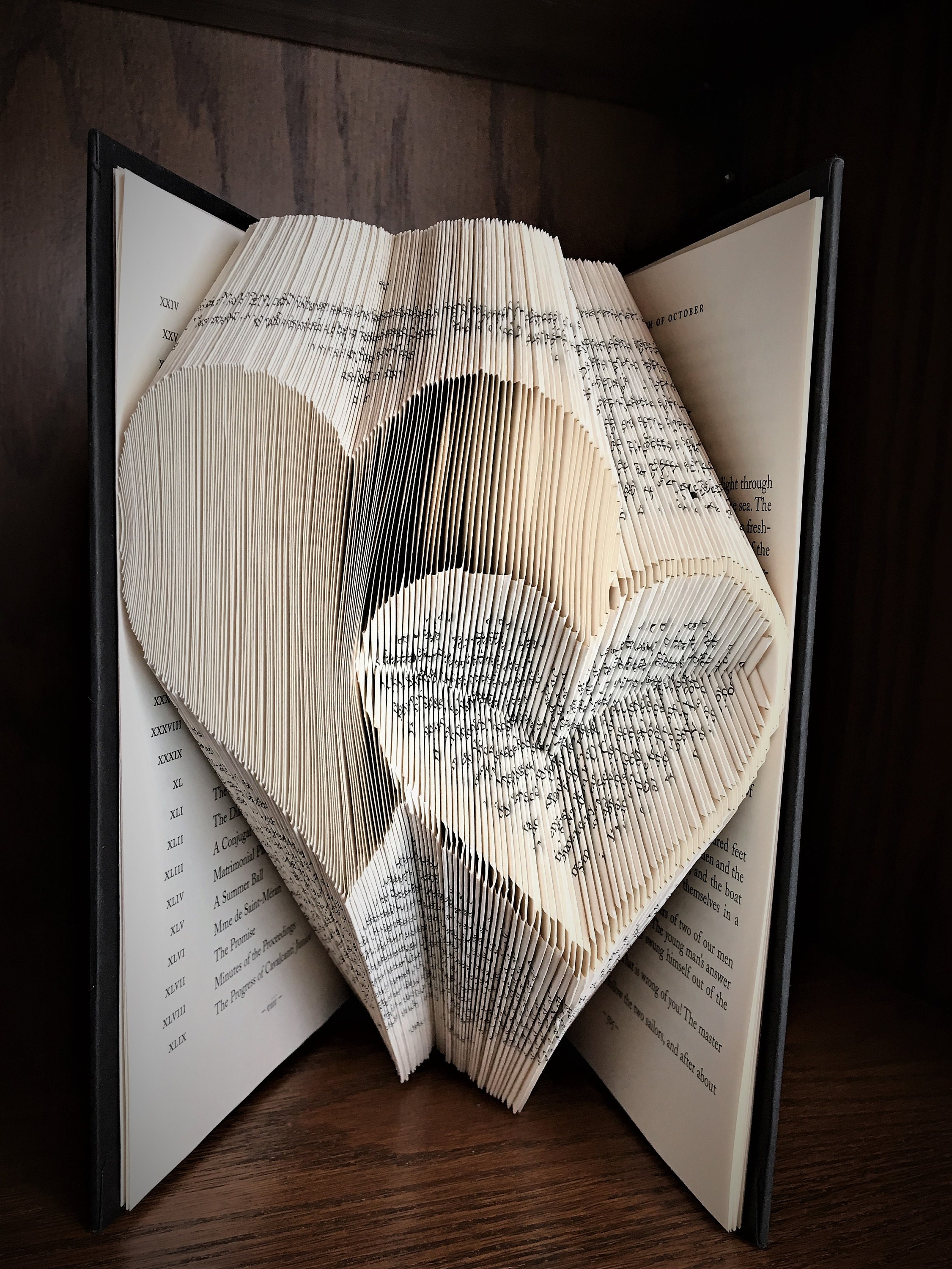 Two Hearts Book Folding