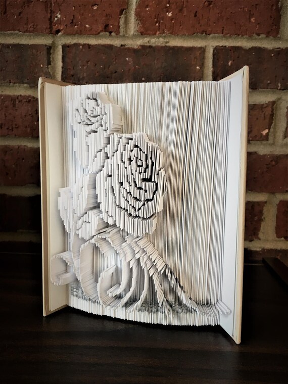 Rose Book Folding | Etsy